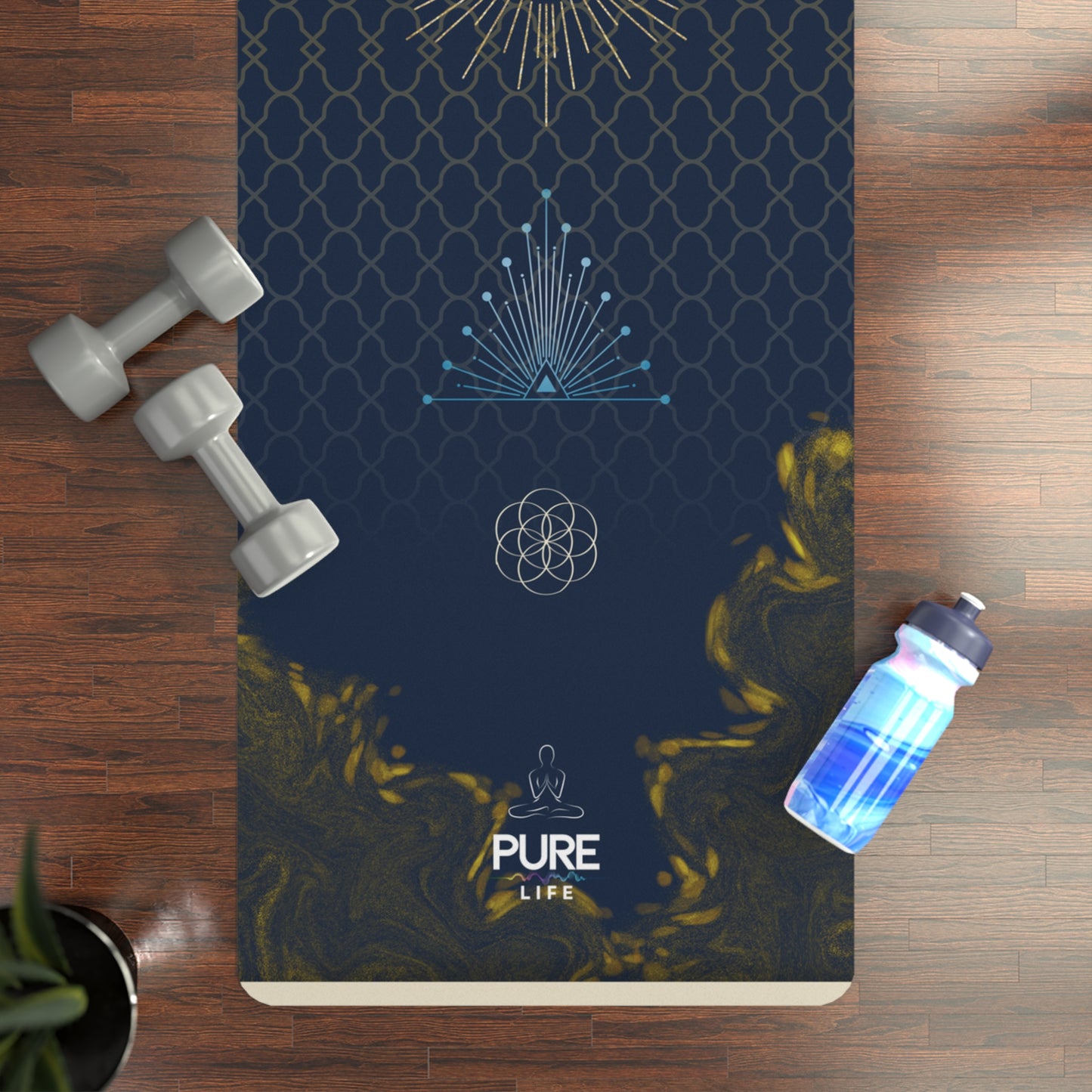 Pure Life Yoga Mat - Blue